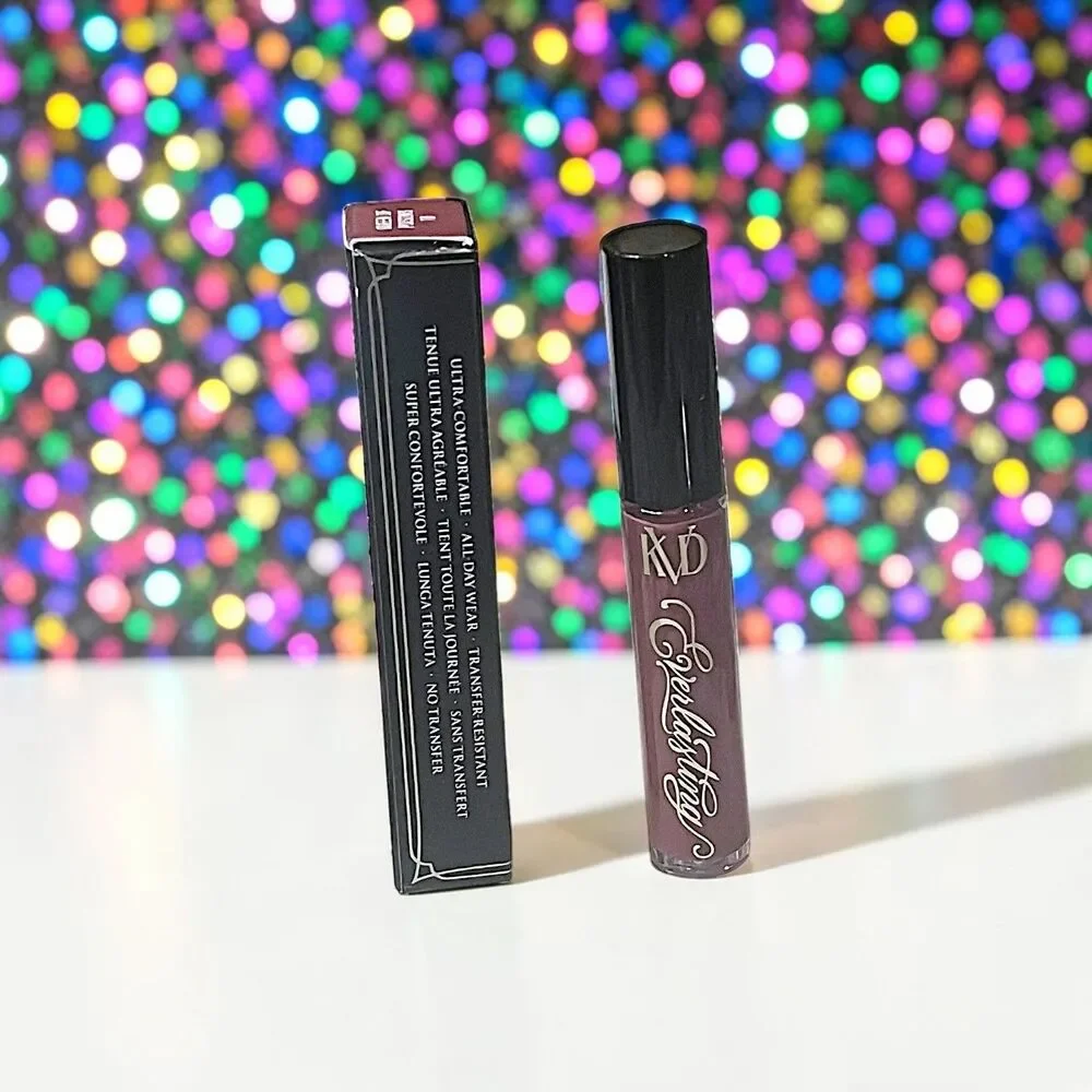 KVD Everlasting Hyperlight Liquid Lipstick in QUEEN OF POISONS NIB 0.051 fl Oz